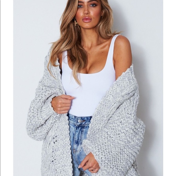 White Fox Boutique Gray Oversized 